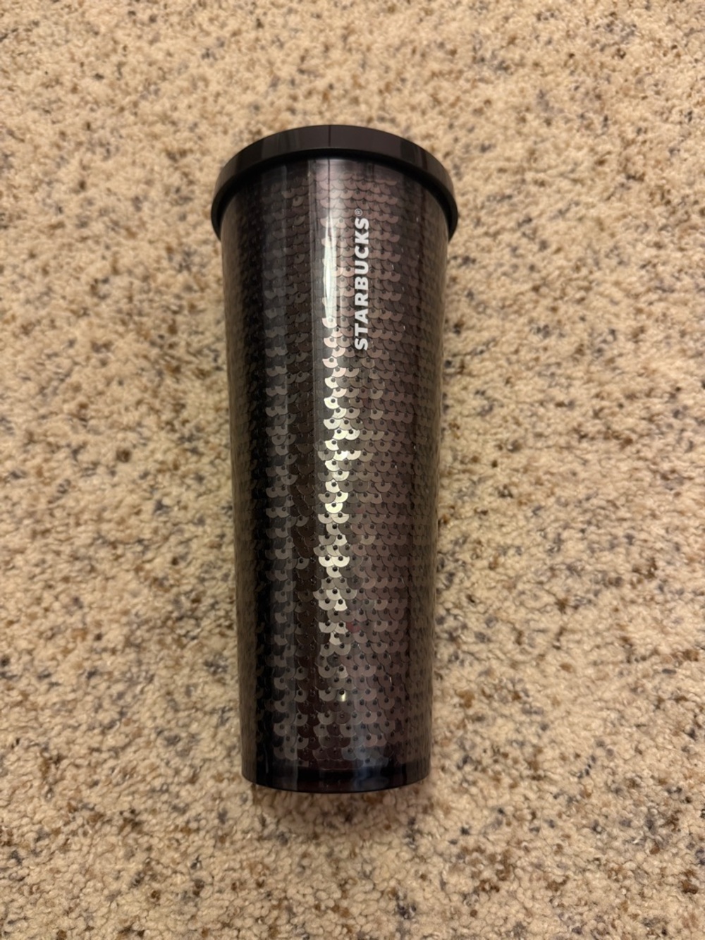 Starbucks Black Sequin Travel Tumbler